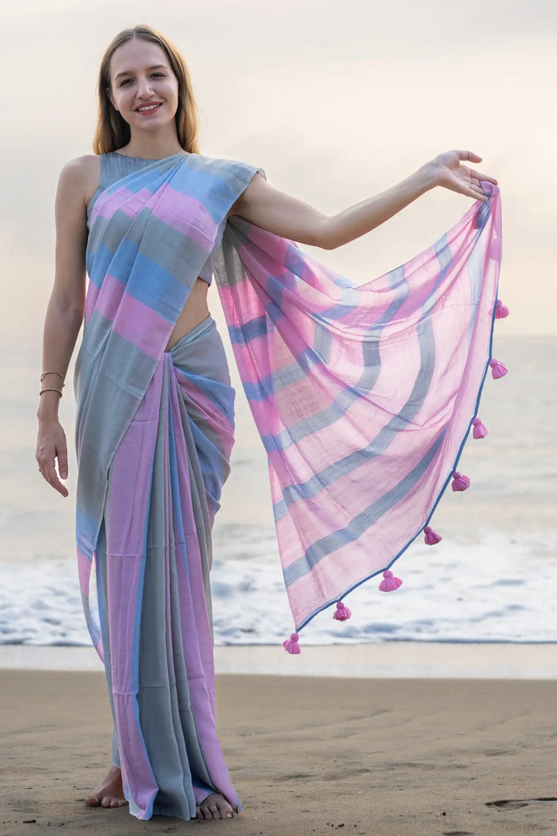 Millenniya Pure Khadi Cotton Saree